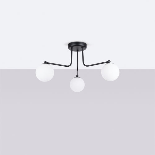 Sollux Lighting Kroonluchter ASTRAL 3 zwart - 62x62x29cm