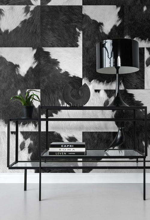 Origin Wallcoverings XXL behang koeienhuid-look zwart wit - 50 x 900 cm - 357241 - vtwonen shop