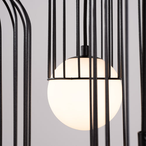 Sollux Lighting Hanglamp BRINA 3P zwart - 34x34x115cm