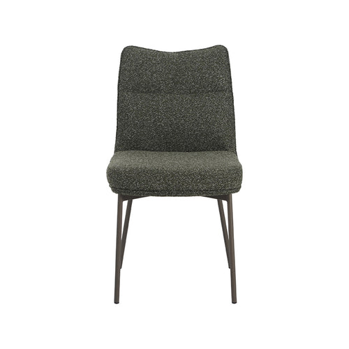 LABEL51 Eetkamerstoel Lennon - Donkergroen Bouclé - Set van 2 - vtwonen shop