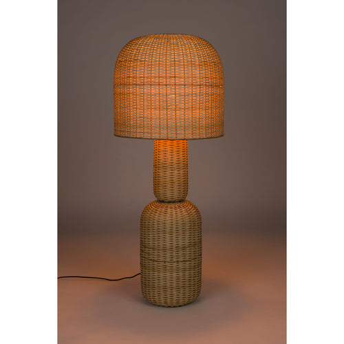 Housecraft Living Jude Vloerlamp Rotan - Bruin - vtwonen shop