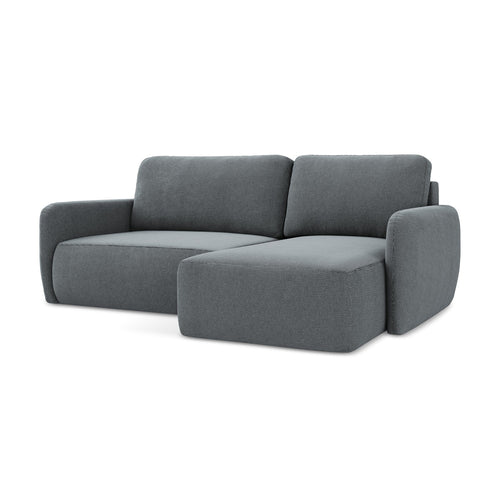 LaMiaSofa hoekbank rechts Corle - textuurstof - jeans - 207x148x86