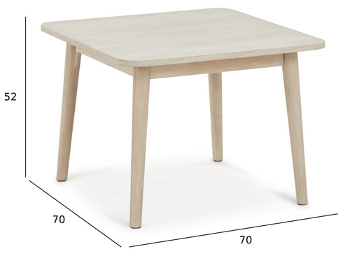 Furnhouse salontafel Nyborg - Witte olie - 70x70x52