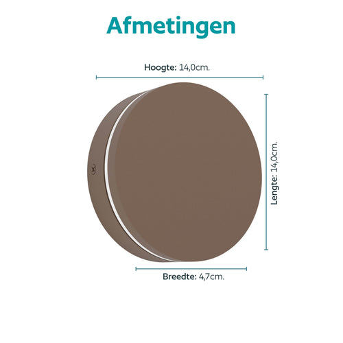 EGLO wandlamp buiten Pedersano - roestbruin
