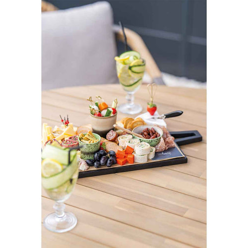 Urania tafel ovaal - 220x115 cm - acaciahout met white wash