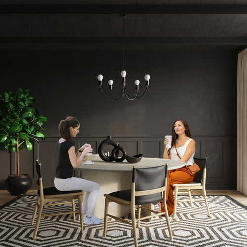 Sollux Lighting Kroonluchter PICCOLO 3 zwart - 45x45x100cm