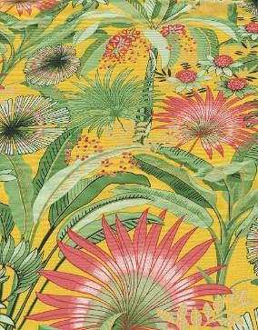 Erismann behang tropische bladeren geel en groen - 53 cm x 10.05 m - 661622 - vtwonen shop