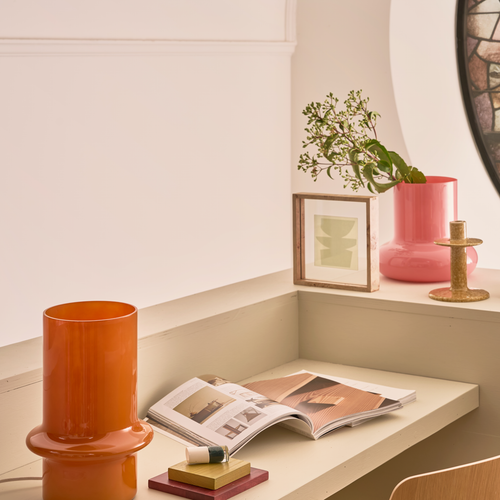 Urban Nature Culture tafellamp Shai, golden orange - Ø 23 * 32.5 cm