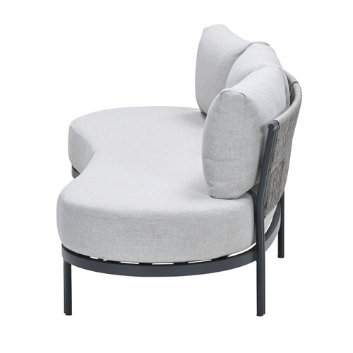 Garden Impressions Loungebank Toscana L225 cm - donker grijs