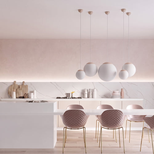 Sollux Lighting Hanglamp UGO 40 taupe - 40x40x130cm