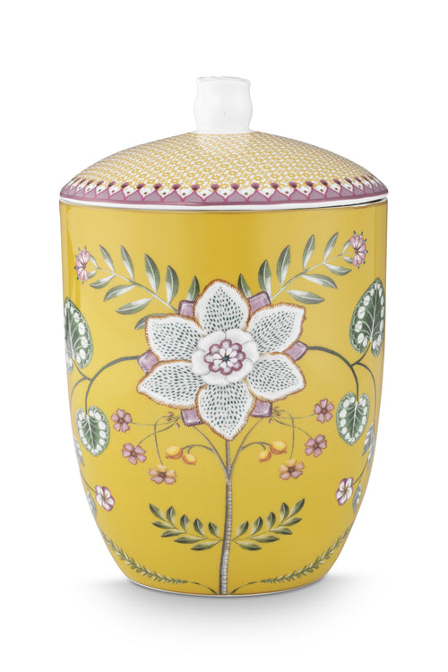 Pip Studio Voorraadpot - Lily&Lotus - Geel - 14cm
