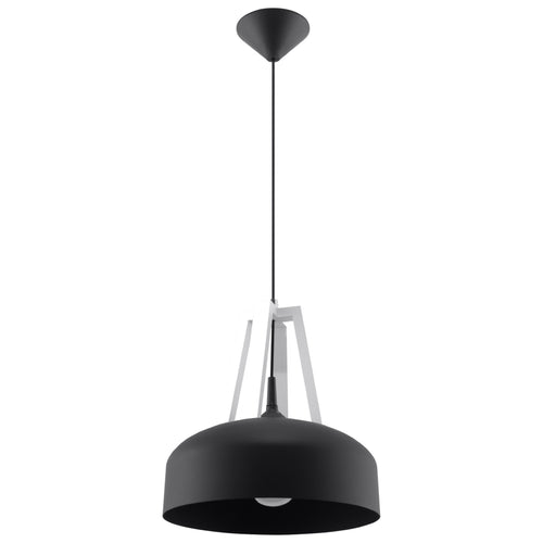 Sollux Lighting Hanglamp CASCO zwart/wit - 30x30x85cm