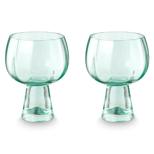 vtwonen Retro Wijnglazen - Glazen - Set van 2 Drinkglazen - Servies - 180 ml - vtwonen shop