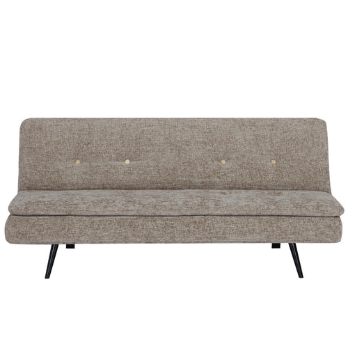 Giga Meubel Slaapbank Olive - Taupe Stof - 179x87x80cm - vtwonen shop