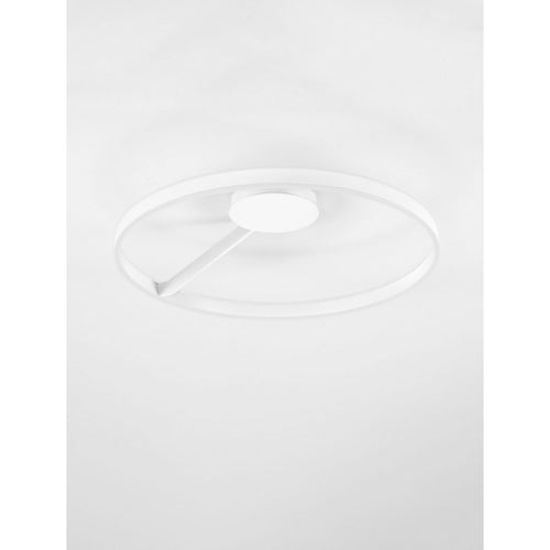 Nova Luce BIANCO Geïntegreerde LED-plafondlamp, halfverzonken, zandwit, Triac dimbaar, 48W, 3118lm, 2700-3000-4000K kleurtemperatuur.