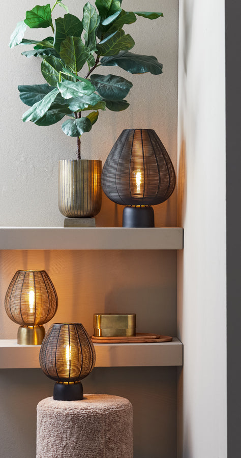 Light & Living vaas JIRONA - Ø21x32cm - brons