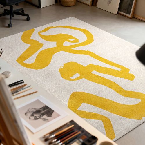 Ecorugs vloerkleed Pure Yellow - geel - 170x235cm