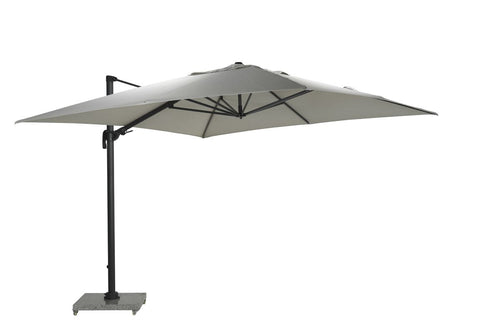 Hawaii Big Pole II parasol - 350x350 cm - carbon black - royal zand - vtwonen shop