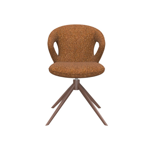 LABEL51 Eetkamerstoel Zurich - Oranje Bouclé - vtwonen shop