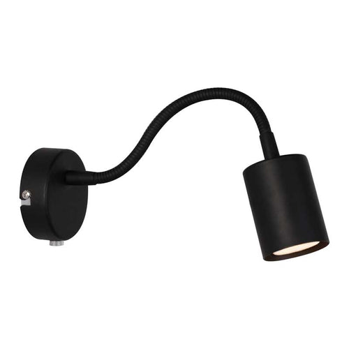 Nordlux Explorer Flex Wandlamp - GU10 - 2700K - Zwart - vtwonen shop