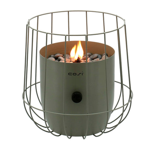 Cosi Fires - Cosiscoop Basket - gaslantaarn - olijf - Ø 26 x 31 cm - vtwonen shop