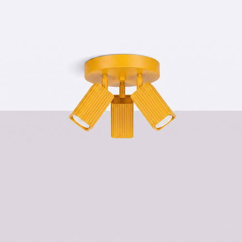 Sollux Lighting Plafondlamp RAYO 3P geel - 20x20x18cm