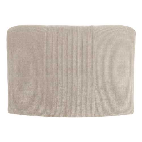 WOOOD eetbank hoek met rugleuning Mojo Base - Rib - Ecru - 83x80x80