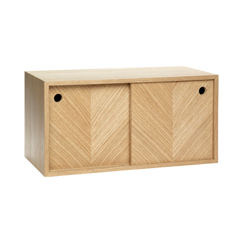 Hübsch plank Herringbone - mdf/eiken fineer - 40x20xh20cm