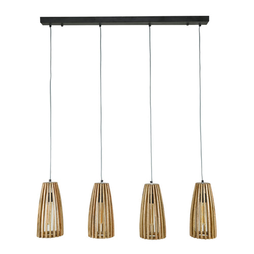 Giga Meubel Hanglamp Launch - Naturel Hout - 20x135x150cm
