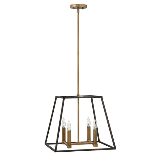 Elstead Fulton - Hanglamp met 4 lichtbronnen Brons, E14