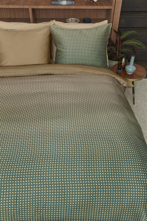 Beddinghouse dekbedovertrek Alvaro - 140x200/220 cm - groen