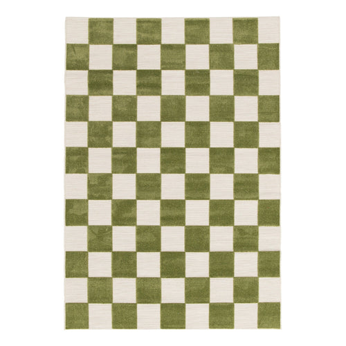 AFK Living vloerkleed Kleine Tegels - voor binnen en buiten - groen - 120 x 170 cm