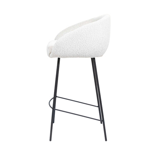 Giga Meubel Barstoel Lova - Stof/Metaal - Beige - Set van 2 - vtwonen shop