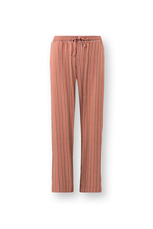 Pip Studio - Belin Pyjama Broek Dames - Kente Stripe - Roze - M - vtwonen shop