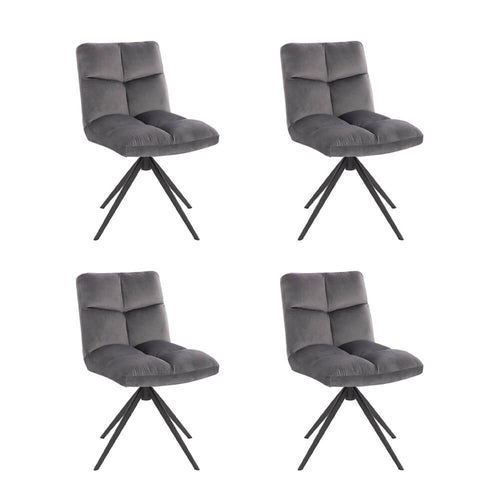 Home Deluxe Eetkamerstoel NODA Lichtgrijs Aantal: 4 - vtwonen shop