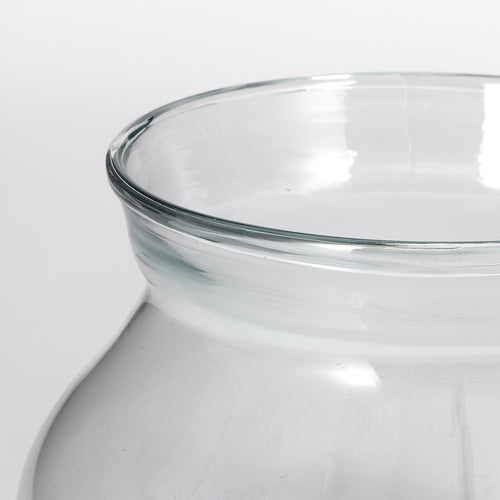 Mica Decorations Vienne Schaal - H15 x Ø27 cm - Gerecycled Glas - Transparant