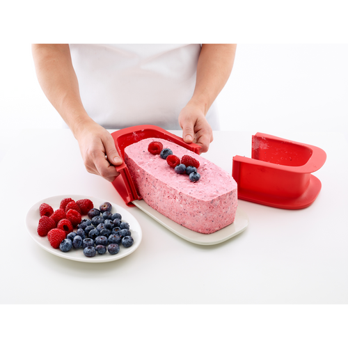 Lékué Springvorm Rechthoek+Keramisch bord 24cm