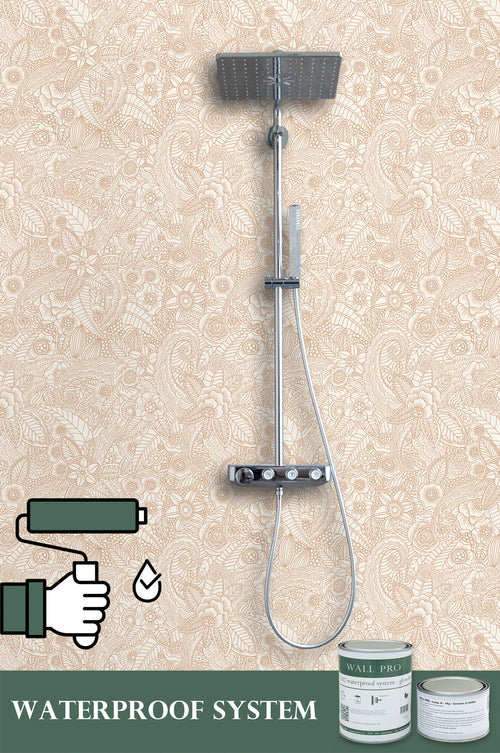 ESTAhome behang bloemtekeningen beige - 53 cm x 10.05 m - 139547