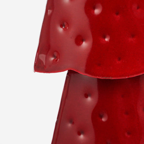 Mica Decorations Decoratie boom rood - l17,5xb9xh90,5cm  - IJzer - Rood