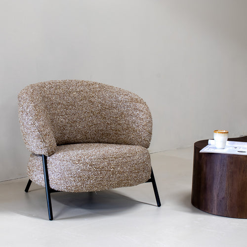 DÉJA Living Fauteuil Kumla - Taupe Stof - 85x85x70cm - vtwonen shop