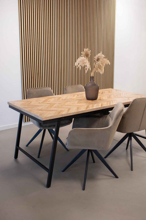 Kick draaistoel Tom - Taupe - vtwonen shop