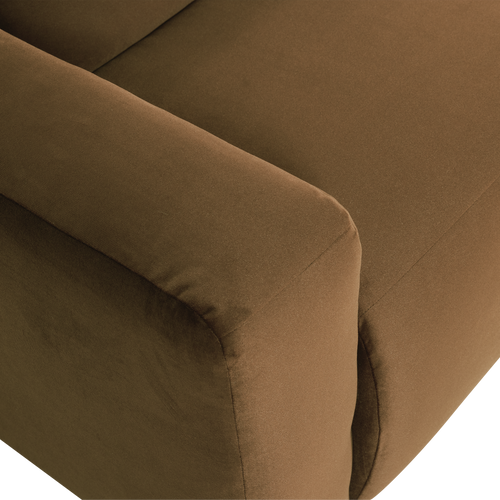 WOOOD 1-zits bank arm links Mojo Base - Velvet - Honinggeel - 74x105x97