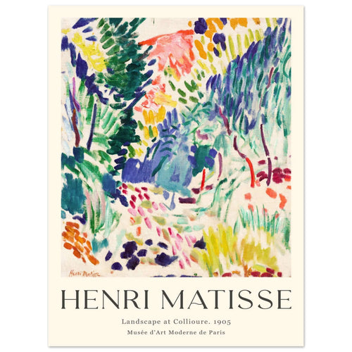 Artfulprints  Matisse - Landscape of Collioure 1905   poster 30x40 cm - vtwonen shop