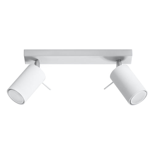Sollux Lighting Plafondlamp RING 2 wit - 30x6x16cm