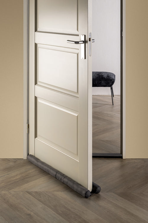 TITO - tochtrol 80x16x5 cm - dubbele tochtstopper - Charcoal Gray - antraciet