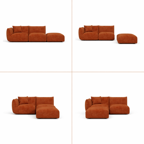 Sia Home - Modulaire bank NOOMA - chenillefluweel  302cm