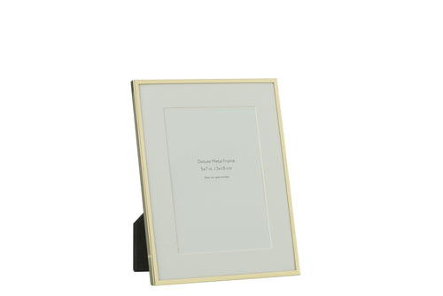 J-Line fotolijst Passe Partout Fijne Boord - metaal - goud - medium - 2 stuks