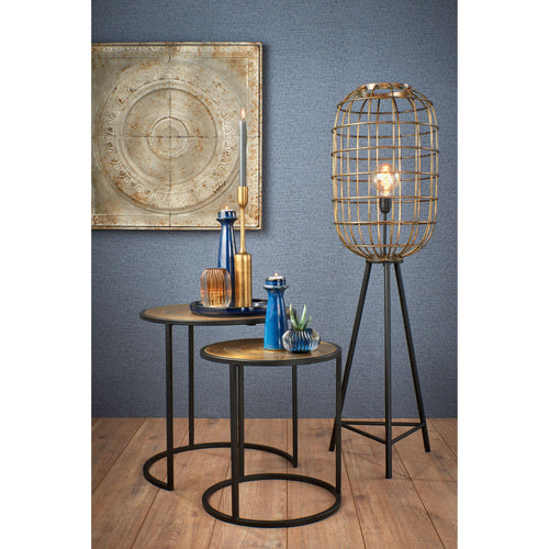 Light & Living bijzettafel KOME - zwart - Ø50cm - vtwonen shop