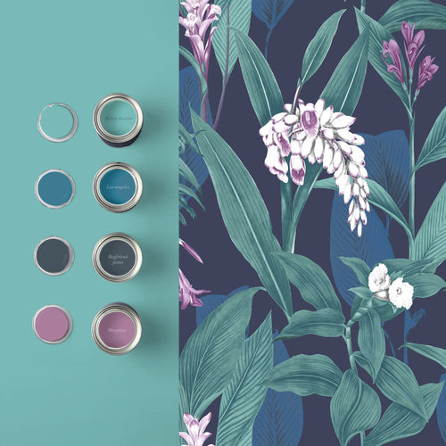 Graham & Brown Vliesbehang - Botanical Midnight - 10mx52cm