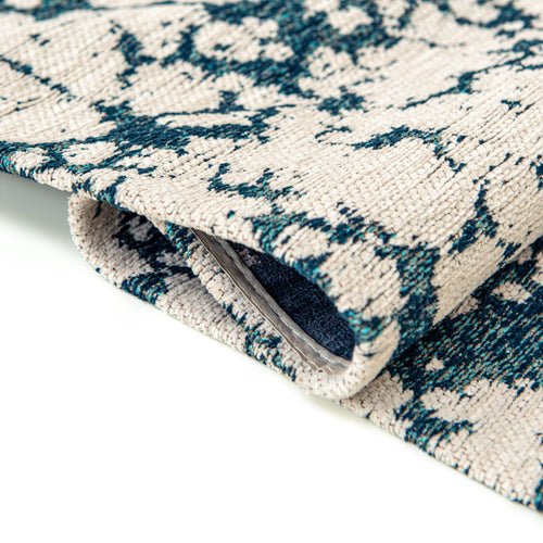 Lola&Moi vloerkleed Skipper Blue - wit -240x340cm - vtwonen shop